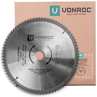 Sägeblatt für Kapp- und Tischsägen - 254 mm - 80 Zähne – für Holz – Universal von VONROC