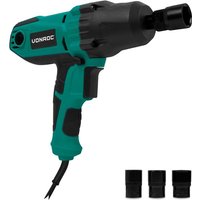 Vonroc - Schlagschrauber 450W - 350Nm - 1/2"-Vierkantspannfutter - Inkl. 4 Steckschlüssel - 3m-Kabel - Soft Grip – für Reifenwechsel geeignet von VONROC