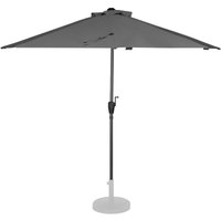 Sonnenschirm Magione – Premium-Balkonsonnenschirm – 270x135cm Grau von VONROC