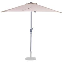 Premium-Sonnenschirm Magione – Robuster Balkonsonnenschirm – 270x135cm – UV-beständiges Tuch – Beige– Inklusive Schutzhülle - Vonroc von VONROC