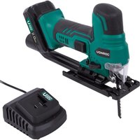 Stichsäge VPower 20V - Ergonomischer Handgriff - Drehzahl und Sägewinkel einstellbar - Inkl. 2.0Ah Akku und Schnellladegerät - 2 Sägeblätter von VONROC