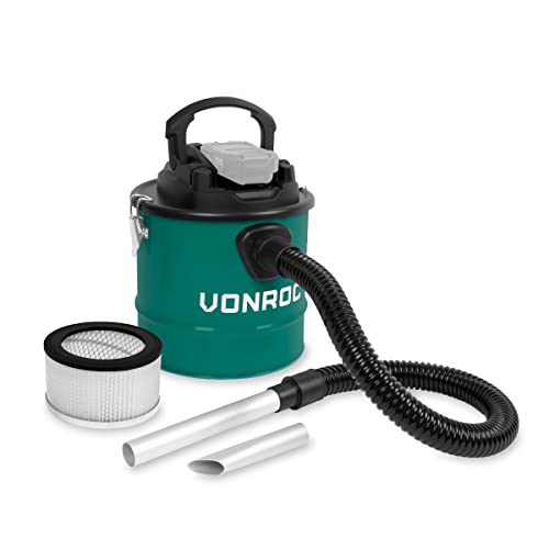 VONROC Akku-Aschesauger VPower 20V - 12L Tank - HEPA Filter - exkl. Akku und Schnellladegerät von VONROC