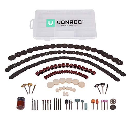 VONROC Kombi-Werkzeug-Zubehörsatz – 192-teilig – universell für rotierende Multiwerkzeuge von VONROC