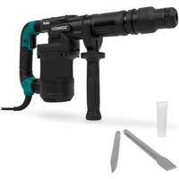 Vonroc - pro Abbruchhammer 1200W – 6kg – Schlagkraft: 14 Joule – Schlaggeschwindigkeit: 3100 p/m – 5-Meter-Kabel - Inklusive Seitenhandgriff, von VONROC