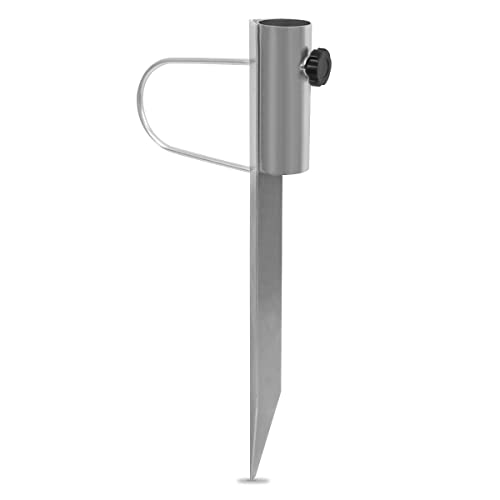 VONROC Sandanker – Sonnenschirmhalter – 45cm – Geeignet für Stangendurchmesser bis 38mm – verzinkter Stahl – auch für Wäschespinnen geeignet von VONROC