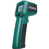 Vonroc - Digitales Infrarot-Thermometer mit Laser – Messbereich -40 °c bis 530 °c – inkl. 2 Batterien von VONROC