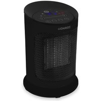 Vonroc - Elektrische Heizung - Heizlüfter - 1200W/1800W - Keramik - 2 Heizstufen & Kühlgebläse - Thermostat - Timer - LED-Display - Schwenkfunktion von VONROC