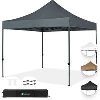 Vonroc - Faltpavillon 3x3 m – Modulares Design – Faltbar – Wasserdicht – Stahlrahmen – UV-Schutz 50+ – Inkl. Tragetasche – Grau Vonroc - Faltpavillon 3x3 m – Modulares Design – Faltbar – Wasserdicht – Stahlrahmen – UV-Schutz 50+ – Inkl. Tragetasche – Grau von VONROC