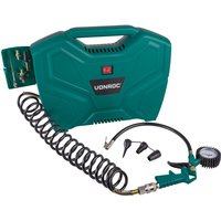 Tragbarer Kompressor 1100 w – 8 bar – Ölfrei – 180 l/m – Inkl. 11 Zubehörteile von VONROC