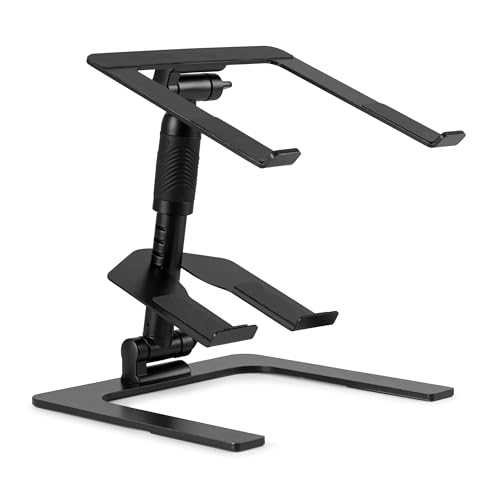 Vonyx DJLC2 Laptop Ständer Höhenverstellbar – Faltbarer Laptopständer mit Zusatzablage – Laptop Halterung für DJs & Home-Office – Schwarz 360 Grad Rotation - max. 15 kg - Schwarz Vonyx DJLC2 Laptop Ständer Höhenverstellbar – Faltbarer Laptopständer mit Zusatzablage – Laptop Halterung für DJs & Home-Office – Schwarz 360 Grad Rotation - max. 15 kg - Schwarz von Vonyx