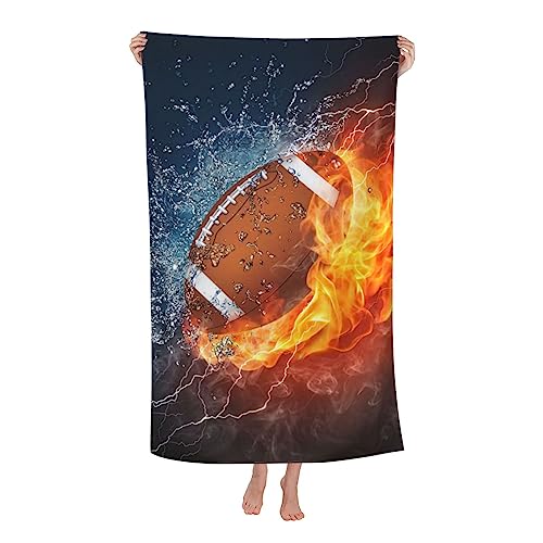 VOOHDDY American Football Ball Sport Strandtuch, groß, weich, saugfähig, Mikrofaser, schnell trocknend, übergroß, Badetücher für Badezimmer, Männer, Jungen, Pool, Camping, Reisen, Schwimmen, Picknick, VOOHDDY American Football Ball Sport Strandtuch, groß, weich, saugfähig, Mikrofaser, schnell trocknend, übergroß, Badetücher für Badezimmer, Männer, Jungen, Pool, Camping, Reisen, Schwimmen, Picknick, von VOOHDDY