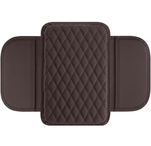 VOOIV Auto Armlehnenkissen für Mini F67 JCW (seit 2025), Mittelkonsole Box Pad wasserdichte Protector Komfort Innendekorations Zubehör,F Coffee von VOOIV
