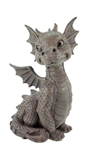 Süsser Gartendrache sitzend Drache Figur Gargoyle von VORAGA