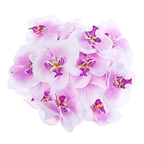 VORCOOL 20 Stück Künstliche Blumen Schmetterling Orchidee 9cm Seide Blumen für Hochzeit Party Haus Dekoration von VORCOOL