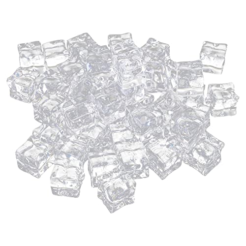 VORCOOL 50 STÜCKE Cube Quadratische Form Glas Glanz Eiswürfel Gefälschte Künstliche Acryl Eiswürfel Kristall Klar Fotografie Requisiten Küche Decor-20mm von VORCOOL