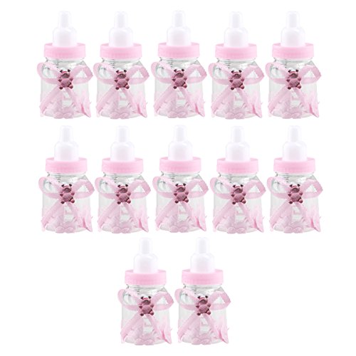 VORCOOL Gastgeschenke Taufe Baby-Süßigkeit 12pcs Baby Candy Box Candy Flaschen Geschenk Box Baby-Dusche-Bevorzugungen Taufe Geschenk von VORCOOL