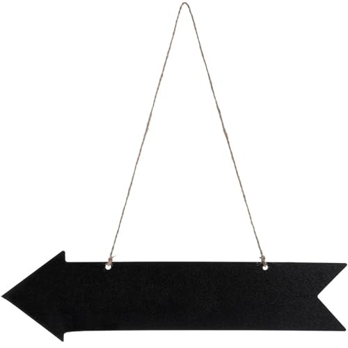 VORCOOL Hölzerne Tafel Zeichen hängende Zeichen Wiederverwendbare Kreide Zeichen Richtung Tafel Einweihungsparty Geschenk (schwarz) von VORCOOL