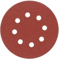 08582 --Schleifscheibe mit Löchern (Klettverschluss) 5St. p120 - Vorel von VOREL