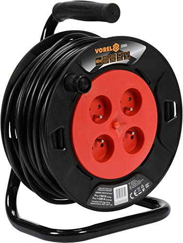 CABLE REEL 40M 4SOCKETS 230V 3x10MM2 von VOREL