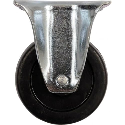 FIXED CASTER WITH BLACK RUBBER 50MM von VOREL