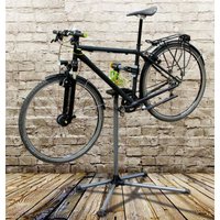 Fahrradmontageständer Reparaturständer Präsentationsständer Ausstellungsständer mit Werkzeugablage klappbar & höhenverstellbar 105-145 cm von VOREL