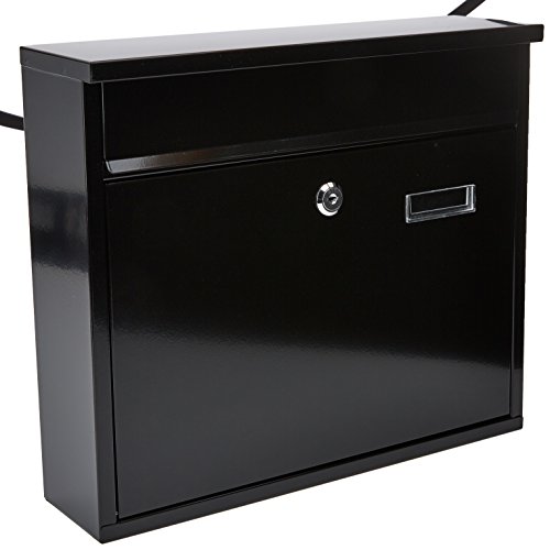 MAILBOX 310x360x100MM BLACK METALLIC von VOREL