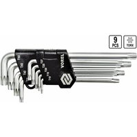 Torx T-Profil E-Profil Winkel Schlüssel mit Bohrung 9 Tlg T10 - T50 von VOREL