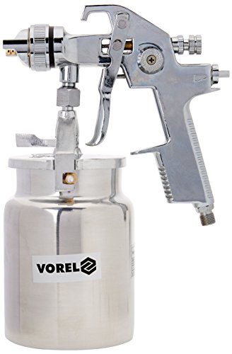 VOREL YT Farb-Lackierpistole Druckluft Behälter 1000 ml von VOREL