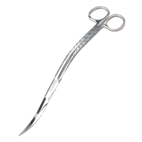 VORESTIC Wave Schere Aquarium Lang 25cm, Aquarium Schere, Wave Scissors Aquarium, Aquascaping Wave Schere, Lange Schere für Aquarium Pflanzen von VORESTIC