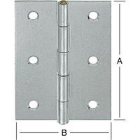 Vormann Scharnier halbbreit verz. 80 x 58 mm von VORMANN