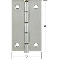 Vormann Schmale Scharniere verzinkt 50x31x1,2 mm von PFERD