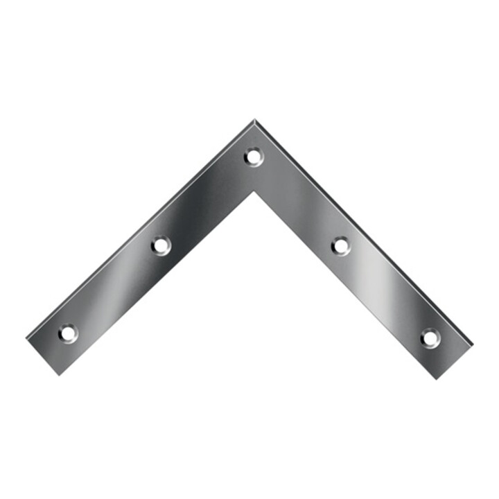 B-Ware Vormann Eckwinkel Winkelverbinder Metallwinkel 120x120mm Stahl Verzinkt 4 Stück von VORMANN