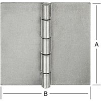 Vormann - DIN-Scharnier känt.60X60 ungeb. von VORMANN