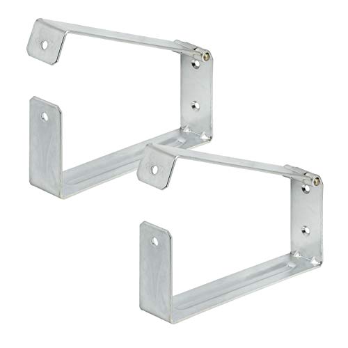 VORMANN Leiterhalter Gerätehalter Schwerlasthalter Metallhalter| Traglast 15 kg | witterungsbeständig | 2-teiliges Set, Größe: 200 x 90 x 50 mm von VORMANN