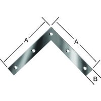 VORMANN Tür-Eckwinkel L 200 x H 200mm Enden gerade Stahl verzinkt von VORMANN