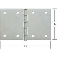 Vormann breite Scharniere Edelstahl 50x75x1,2 mm von PFERD