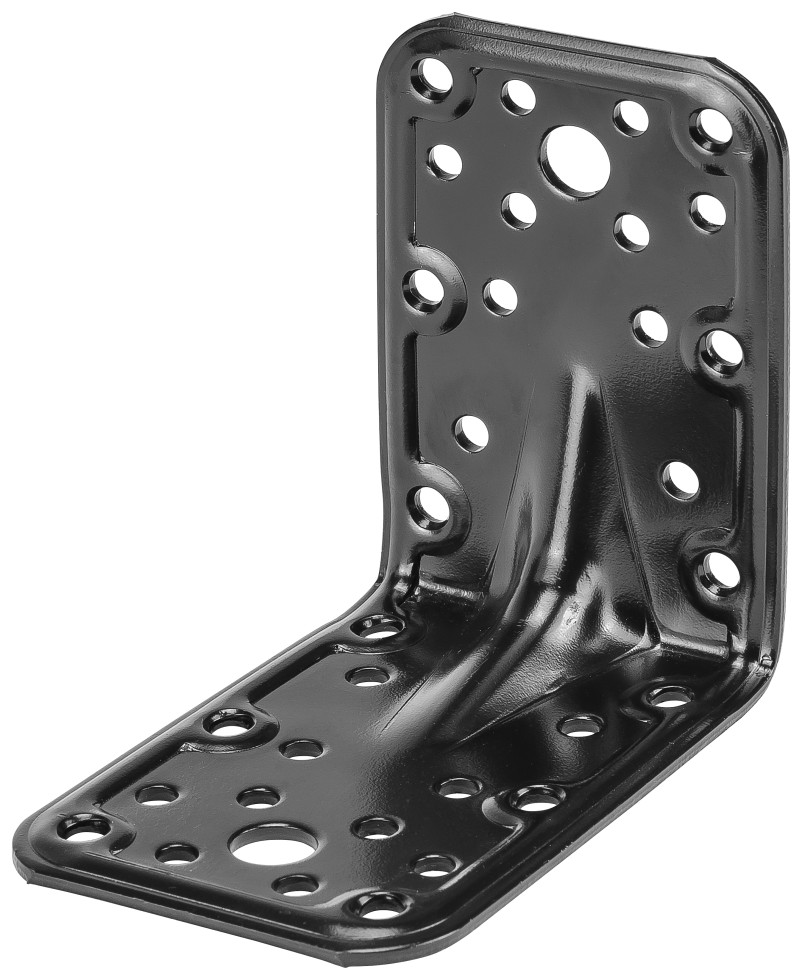 Vormann Combi-Winkelverbinder 80 x 80 mm Stahl schwarz mit Sicke Vormann Combi-Winkelverbinder 80 x 80 mm Stahl schwarz mit Sicke von VORMANN