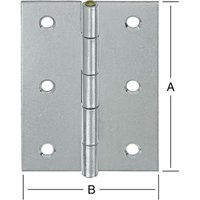 Vormann halbbreite Scharniere verzinkt 70x51x1,4 mm von PFERD