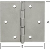 Pferd - Vormann käntige Scharniere Edelstahl 80x80x1,5 mm von PFERD