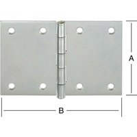 Vormann breite Scharniere verzinkt 100x145x2,0 mm von PFERD