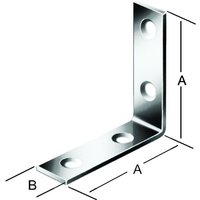Stuhlwinkel 120x120x20mm Stahl, verzinkt - Vormann Stuhlwinkel 120x120x20mm Stahl, verzinkt - Vormann von VORMANN