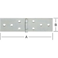 Vormann gerolltes breites Tischband, verzinkt 80x28x1,2 mm von PFERD