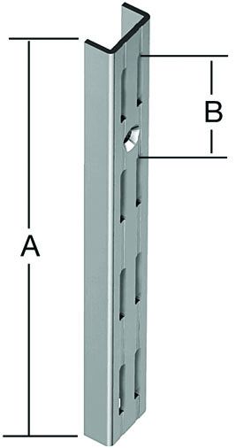 Vormann Wandschiene zweireihig weiß 2000 x 25 mm weiß von VORMANN