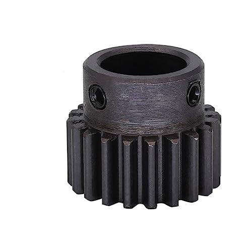 Ritzel-Spirale 1 Modul Stirnradgetriebe 1M 21T 22T 23T 24 Zähne Stufenstirnrad Ritzel 45 Kohlenstoffstahl Schwärzungsmotor Getriebe 5mm 12mm Bohrung Gehrungswurm ( Color : 12mm bore , Size : 1M 22T ) von VORNEL