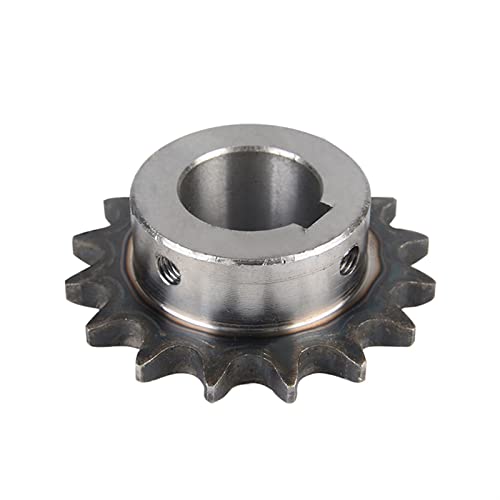 Ritzel-Spirale 1 Stück 04C Kettengetriebe 12 mm Innenloch 4 mm Keilnutgetriebe 14 T 15 T 16 T 20 T 22 T 23 T 24 T 25 Zähne Industrielles kleines Kettenrad Gehrungswurm ( Color : 12mm , Size : 17 Teeth von VORNEL
