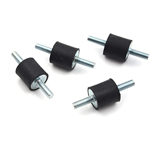 VORNEL Isolatorbuchse 4 stücke Anti Vibration Mount Boot Auto Gummi Halterungen Männliche Werkzeuge M4 M5 M6 M8 Gummi Stoßdämpfer for Luftkompressoren Absorberbolzen (Color : A2) von VORNEL