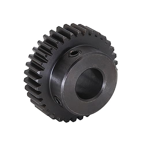 VORNEL Ritzel-Spirale 1 Modul 36T 37T 38T 39 Zähne Motorgetriebe 45 Kohlenstoffstahl Ritzel Schwärzung Stirnrad 6mm 8mm 10mm 12mm Bohrungsgetriebe Gehrungswurm (Color : 10 mm bore, Size : 39 Teeth) von VORNEL