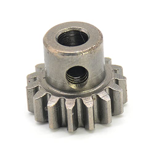 VORNEL Ritzel-Spirale 1 Stück 1 Modul Stahl Stirnrad 5 mm Bohrung 1 M 13 T 15 T 17 T 19 T Motor Getriebe Ritzel 5 mm Welle Motor Stahl Ritzel Getriebe Zubehör Gehrungswurm (Color : 15 Teeth) von VORNEL