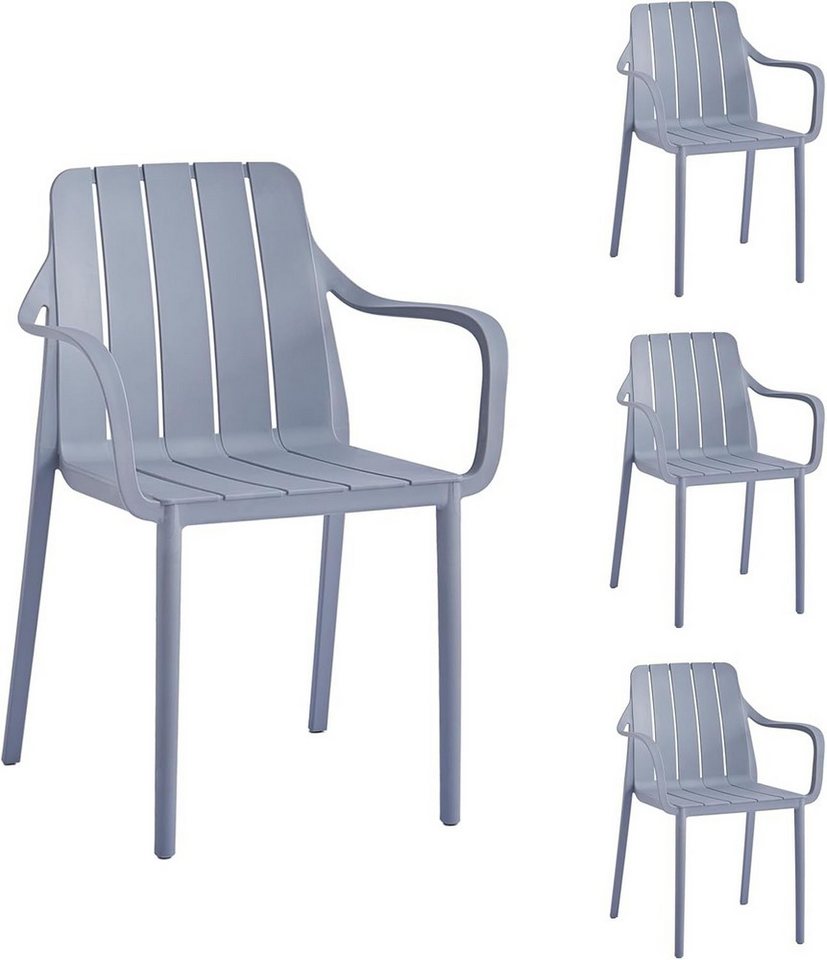 VORTIVO Gartenstuhl stapelbar – wetterfest, bis 200 kg, für Balkon, Terrasse & Esszimmer (4er-Set), bis zu 200 kg belastbar VORTIVO Gartenstuhl stapelbar – wetterfest, bis 200 kg, für Balkon, Terrasse & Esszimmer (4er-Set), bis zu 200 kg belastbar von VORTIVO