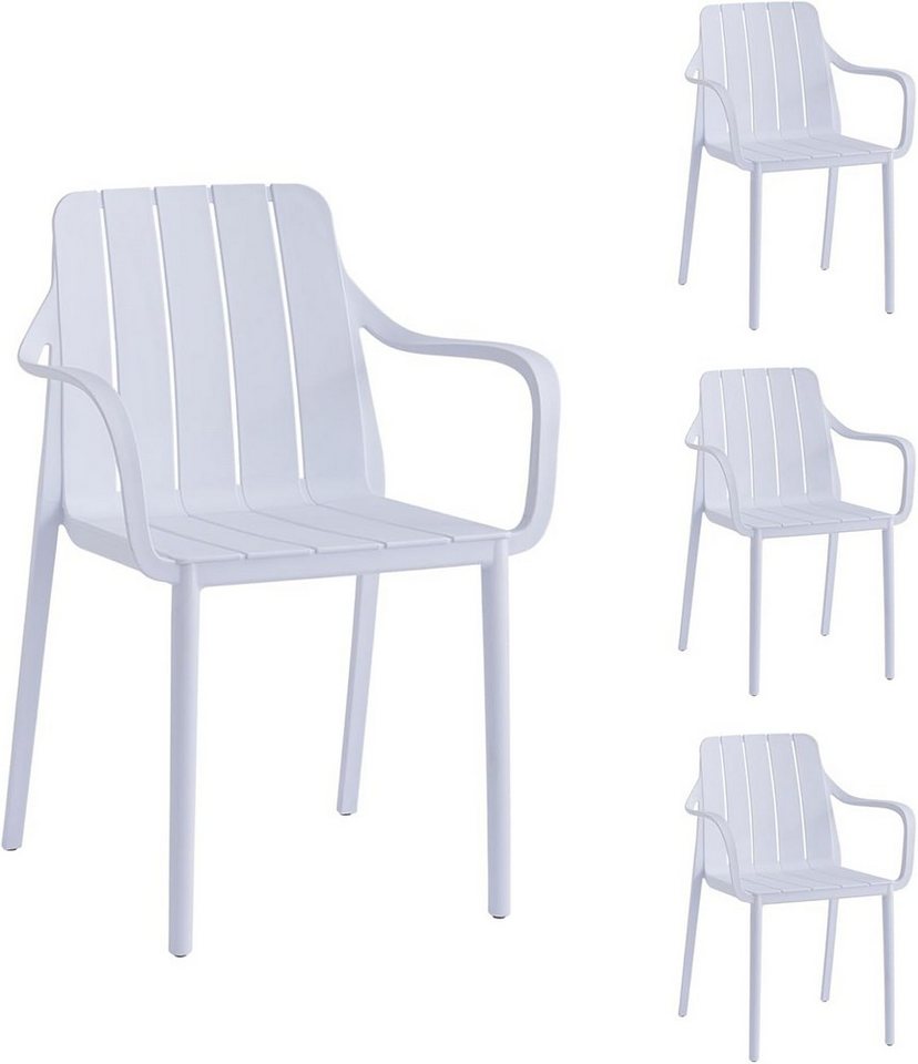 VORTIVO Gartenstuhl stapelbar – wetterfest, bis 200 kg, für Balkon, Terrasse & Esszimmer (4er-Set), bis zu 200 kg belastbar VORTIVO Gartenstuhl stapelbar – wetterfest, bis 200 kg, für Balkon, Terrasse & Esszimmer (4er-Set), bis zu 200 kg belastbar von VORTIVO